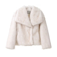 Luxury Faux Fur Gradient Winter Coat