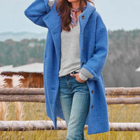 WARM HOODED OVERCOAT