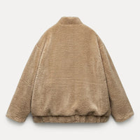 Chic Teddy Bear Faux Fur Coat