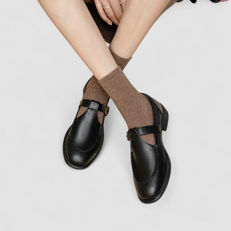 Carla - Orthopedic Square-Toe Mary Jane Shoes
