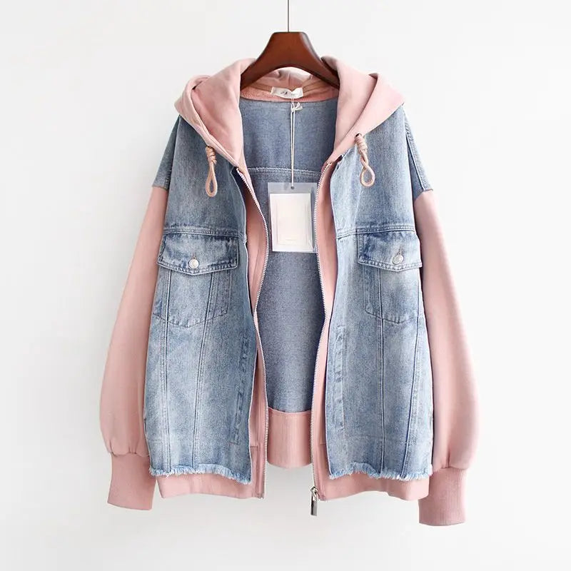 Cozy Denim Hoodie