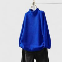 Back view of the keira elegant knit sweater