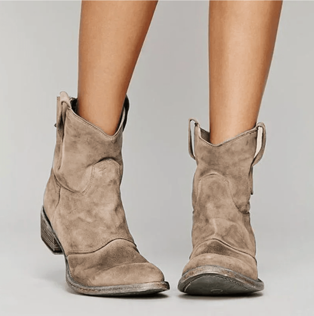 Nova - Suede Orthopedic Western Boots