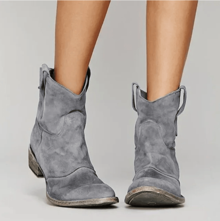 Nova - Suede Orthopedic Western Boots