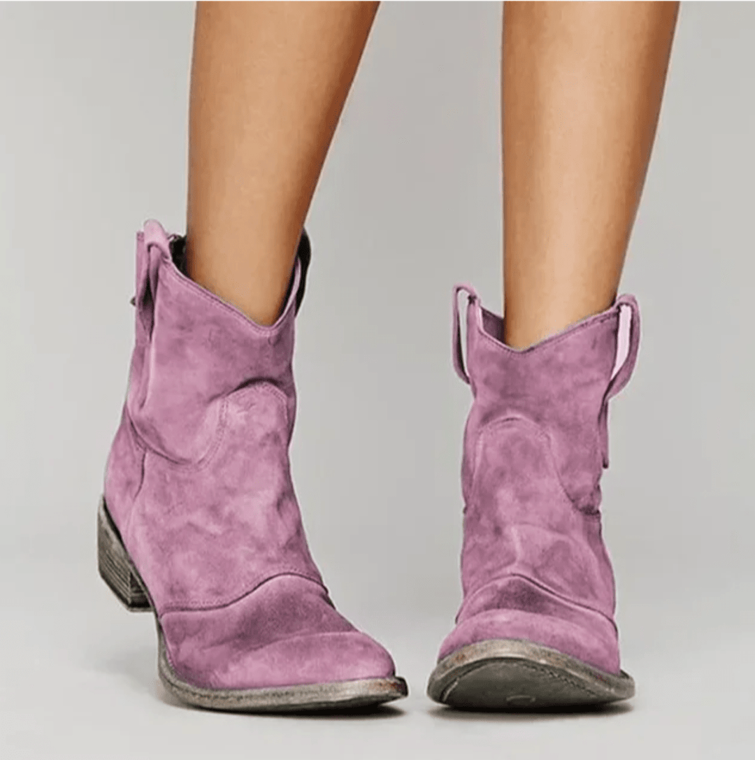 Nova - Suede Orthopedic Western Boots