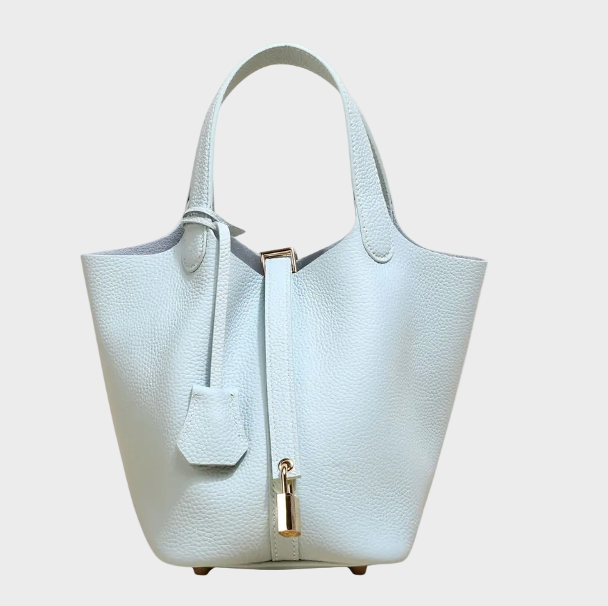 Pebbled Lock Bag