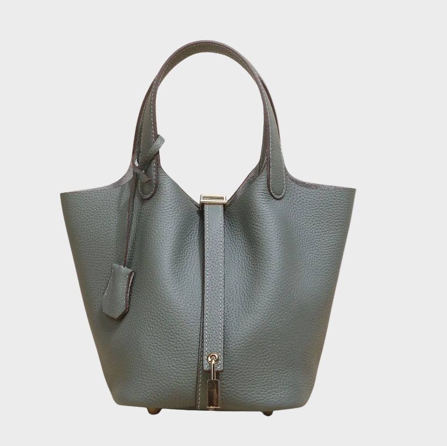 Pebbled Lock Bag
