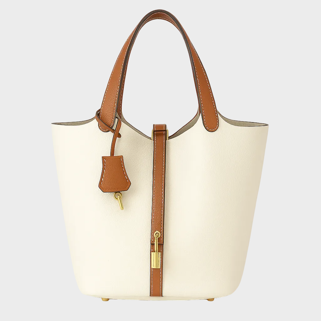 Pebbled Lock Bag