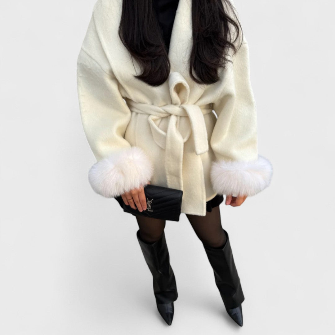 Plush Wrap Coat