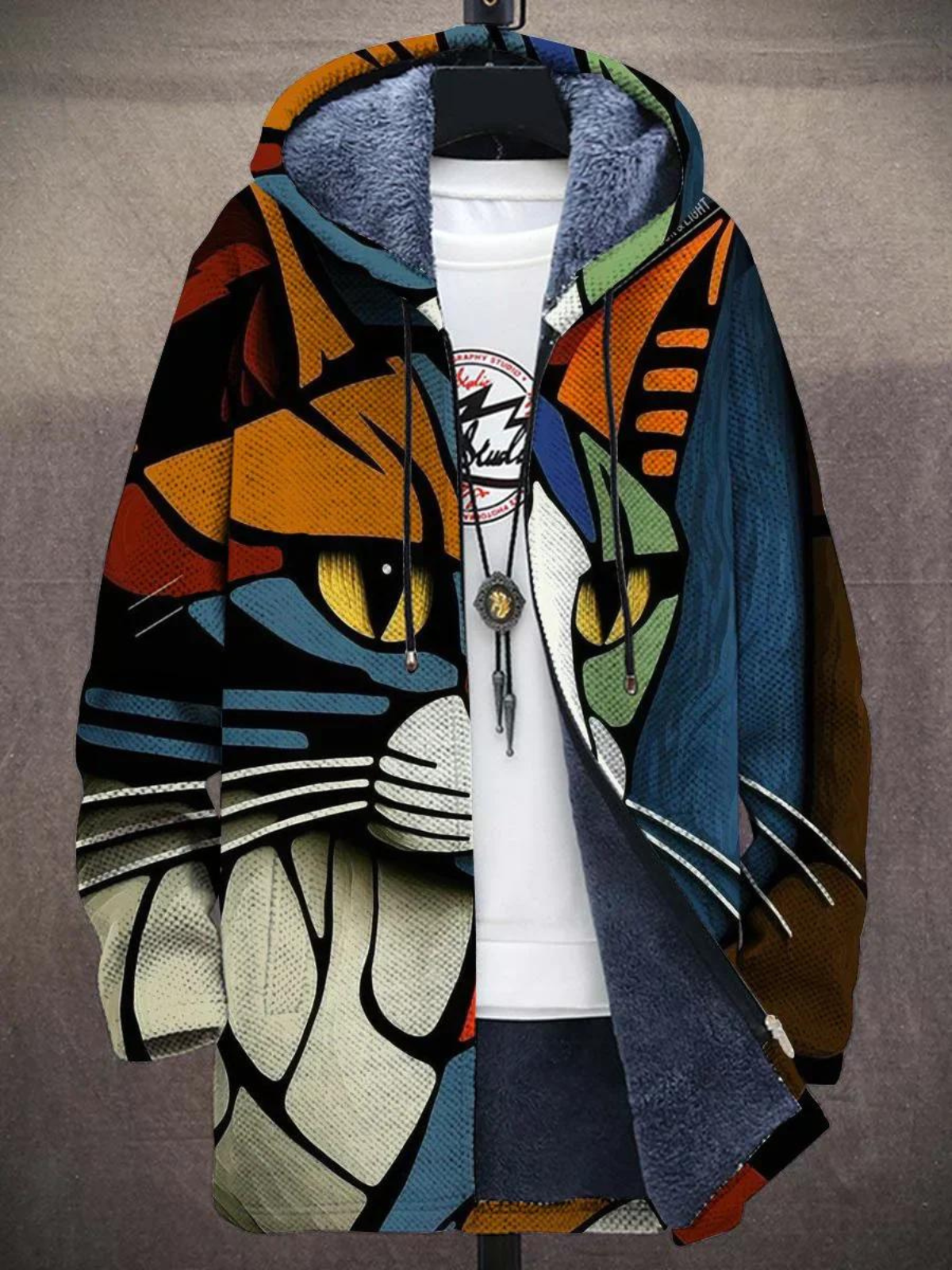 Plush Graphic Jacket