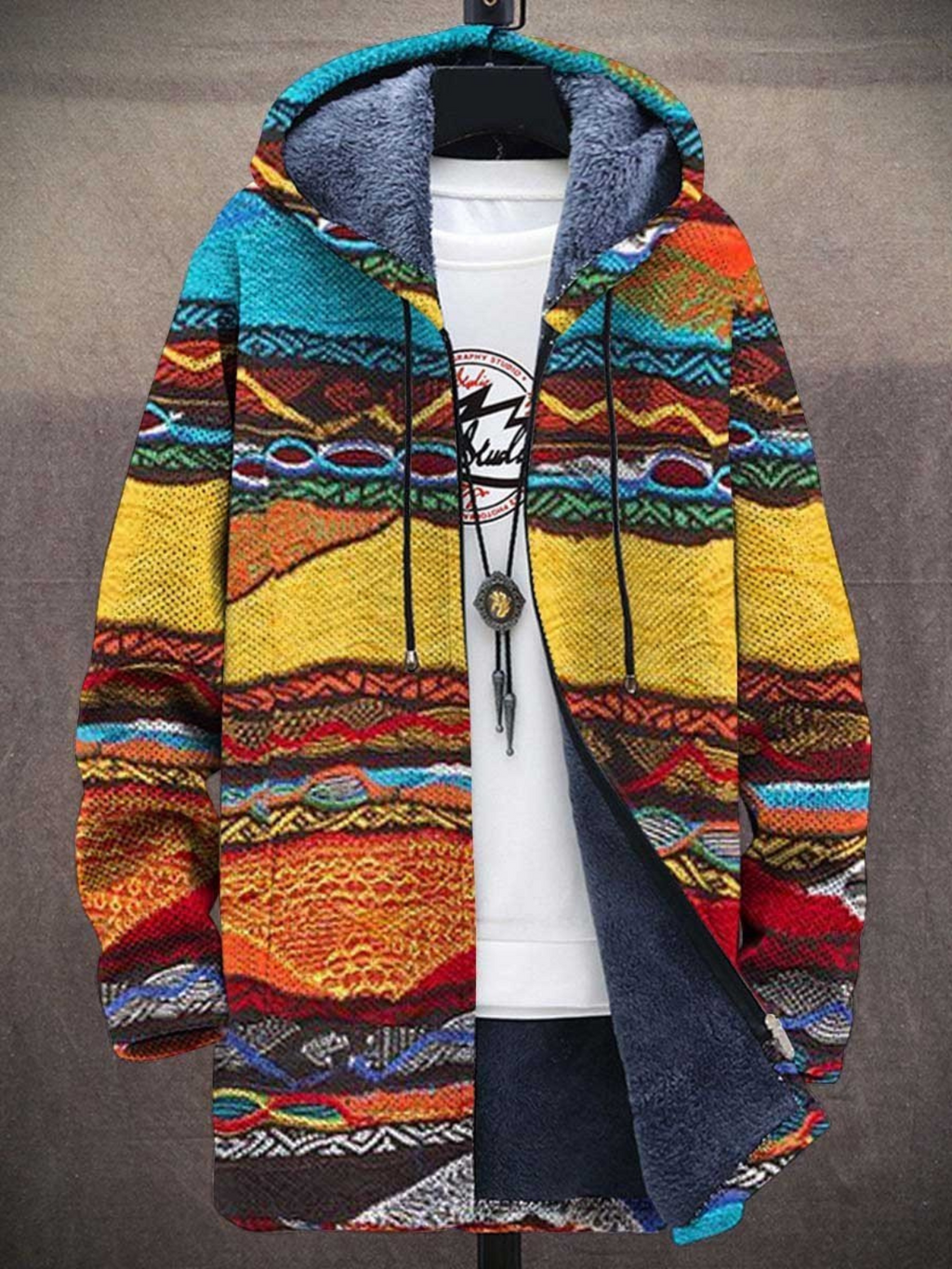 Plush Graphic Jacket