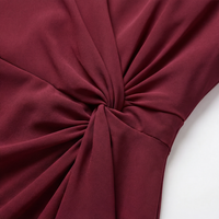 Gathered Twist-Waist Dress