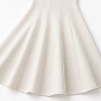 Elegant Satin Midi Dress for Women with Square Neck Cap Sleeve Fit and Flare Fall Wedding Guest Style - Susan & Anne