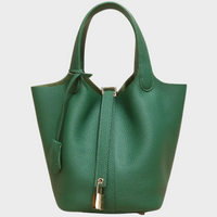 Pebbled Lock Bag