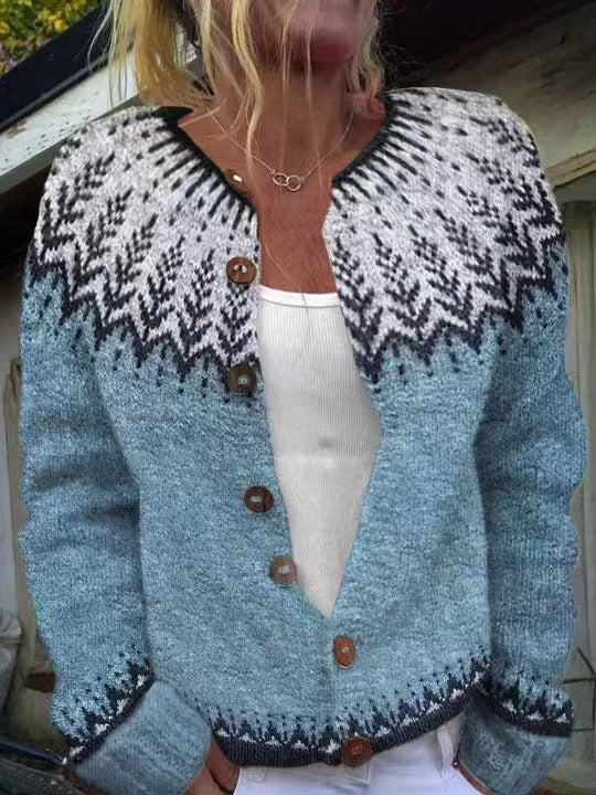Women's Vintage Icelandic Cardigan - Susan & Anne