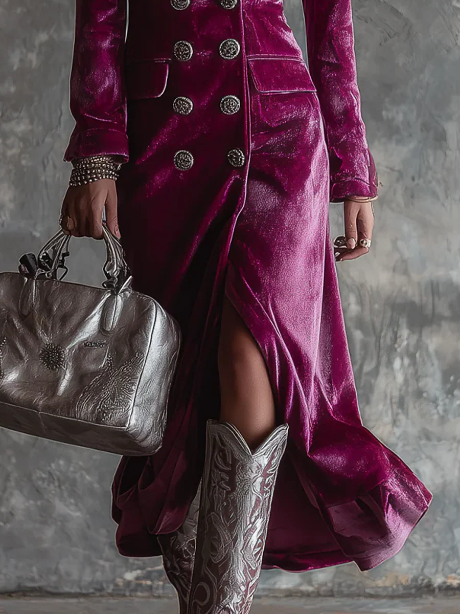 Aurelie - Velvet Blazer Dress