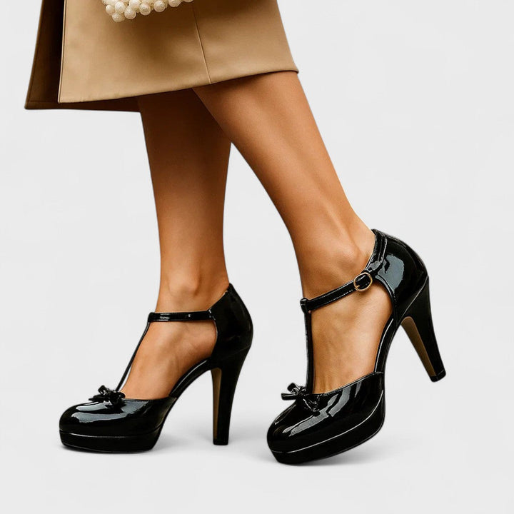 Velena - T-Strap Platform Heels