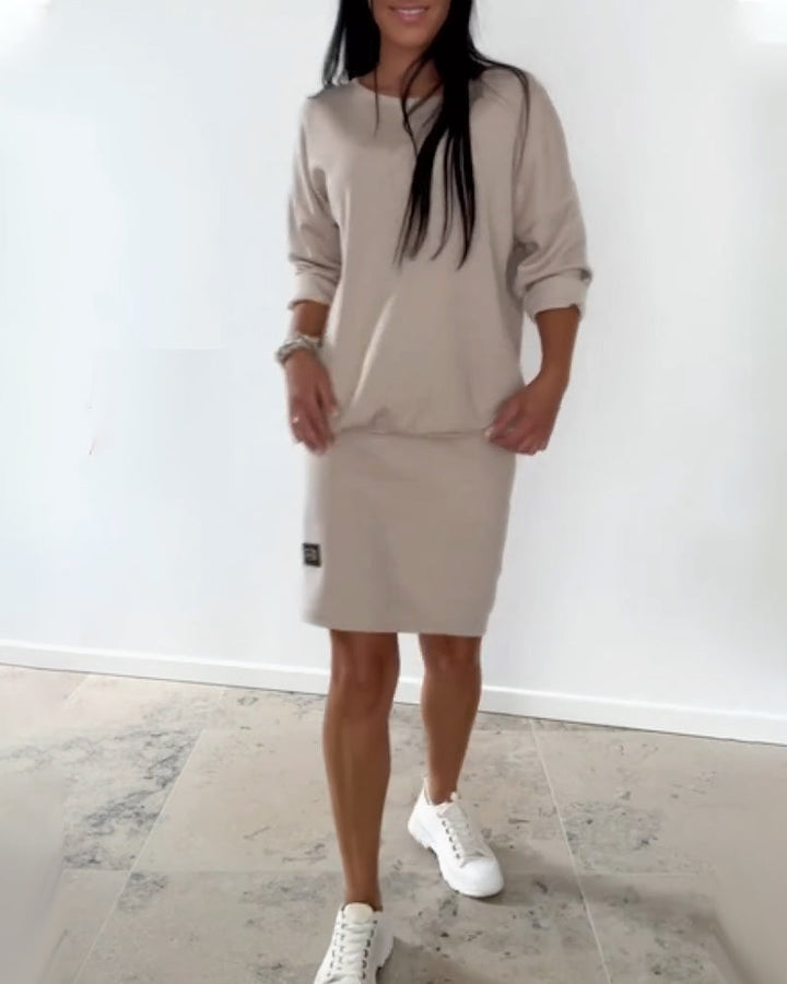 Clemence - Long-Sleeve Shift Dress