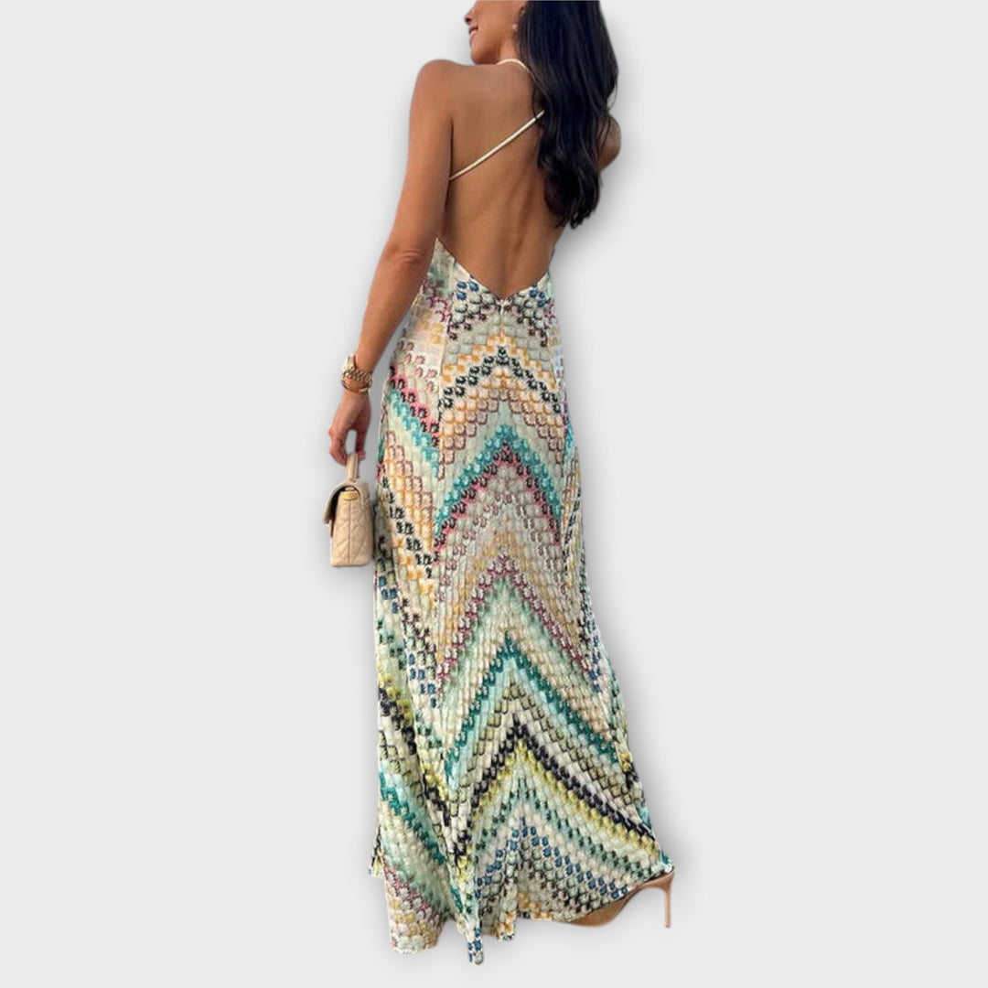 Remi - Herringbone Maxi Dress