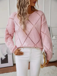 Women's Fashion Hollow Out Pullover Sweater