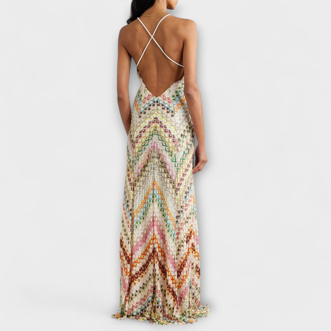 Remi - Herringbone Maxi Dress