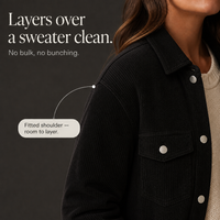 Oversized Wide-Wale Shirt Jacket - Susan & Anne