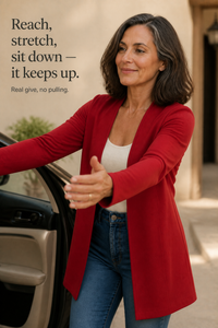 V-Neck Single-Button A-Line Blazer - Susan & Anne