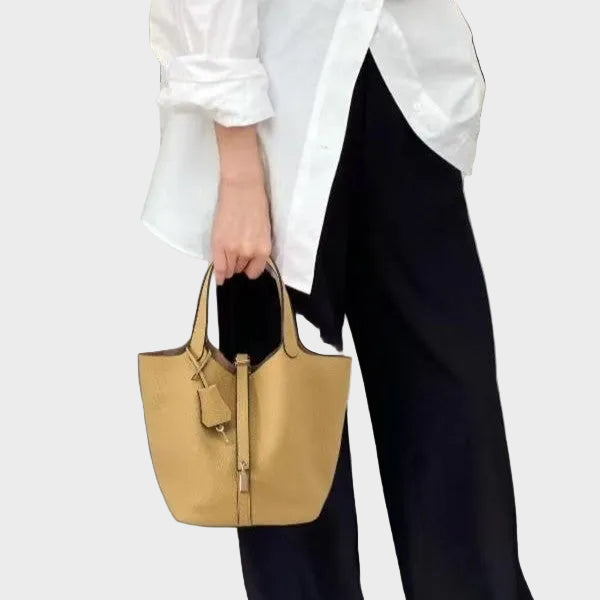 Pebbled Lock Bag