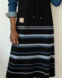 Hooded Patchwork Dress