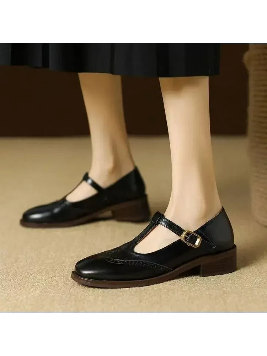 Casual Mary Jane Shoes in black
