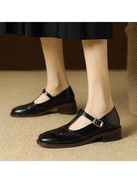 Casual Mary Jane Shoes in black