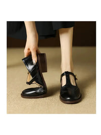 Casual Mary Jane Shoes in black