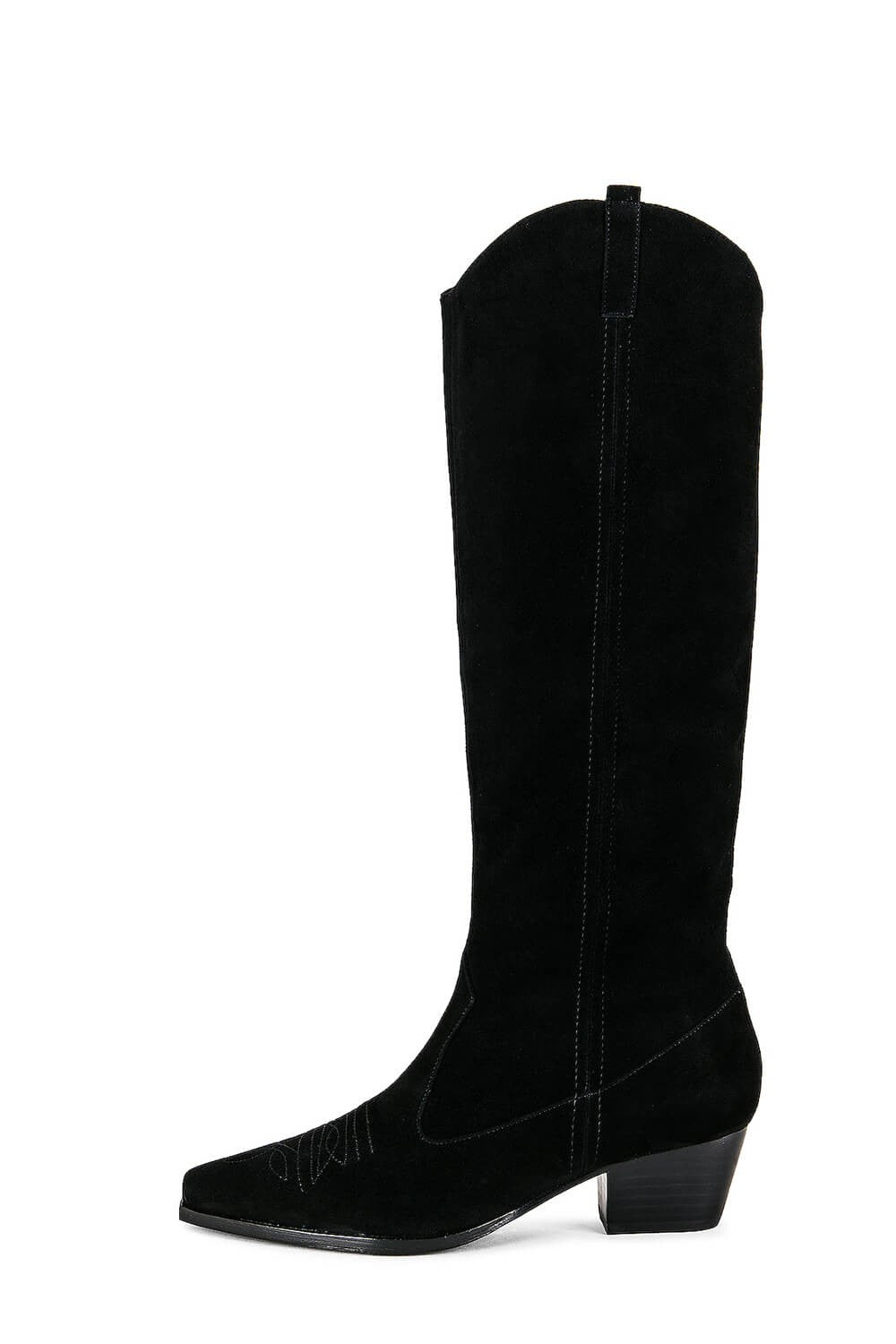 Dakota – Suede Pointed-Toe Western Knee-High Boots
