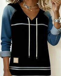 Hooded Patchwork Dress