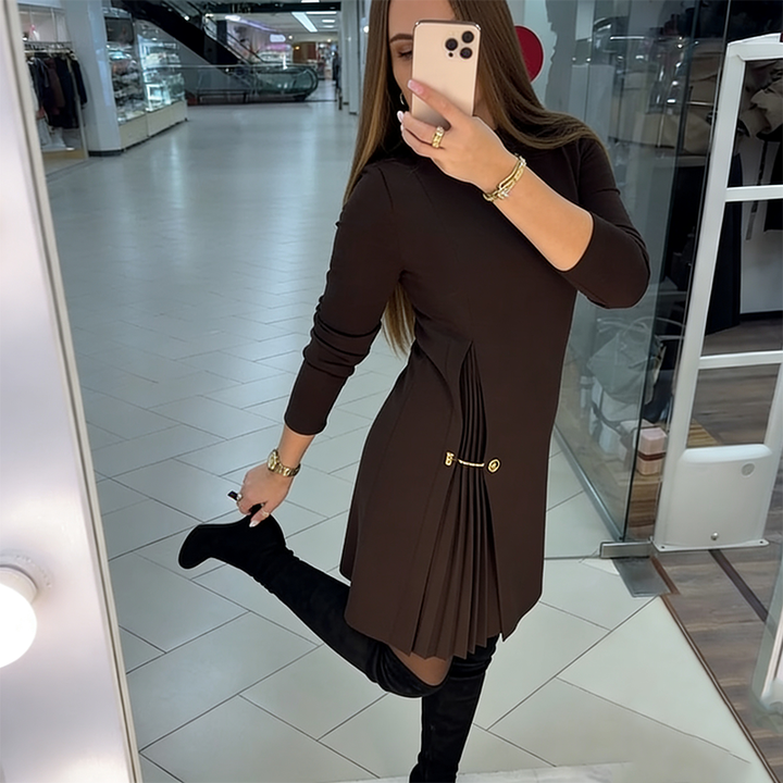 Ophelie - Asymmetric Pleated Dress