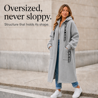 Oversized Hooded Sweatshirt Coat – Susan & Anne