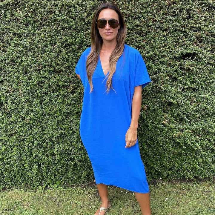 Noemie - Loose V-Neck Dress