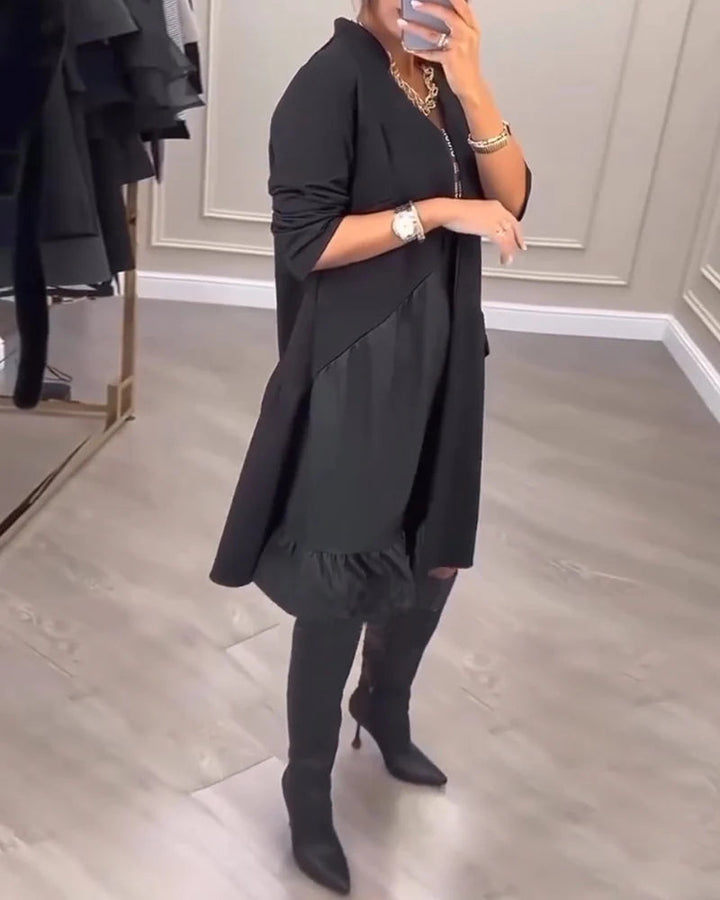 Coralie - A-Line V-Neck Dress