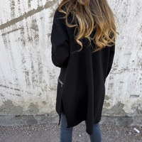 Longline Open-Front Hooded Cardigan - Susan & Anne