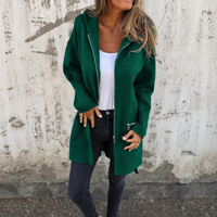 Longline Open-Front Hooded Cardigan - Susan & Anne