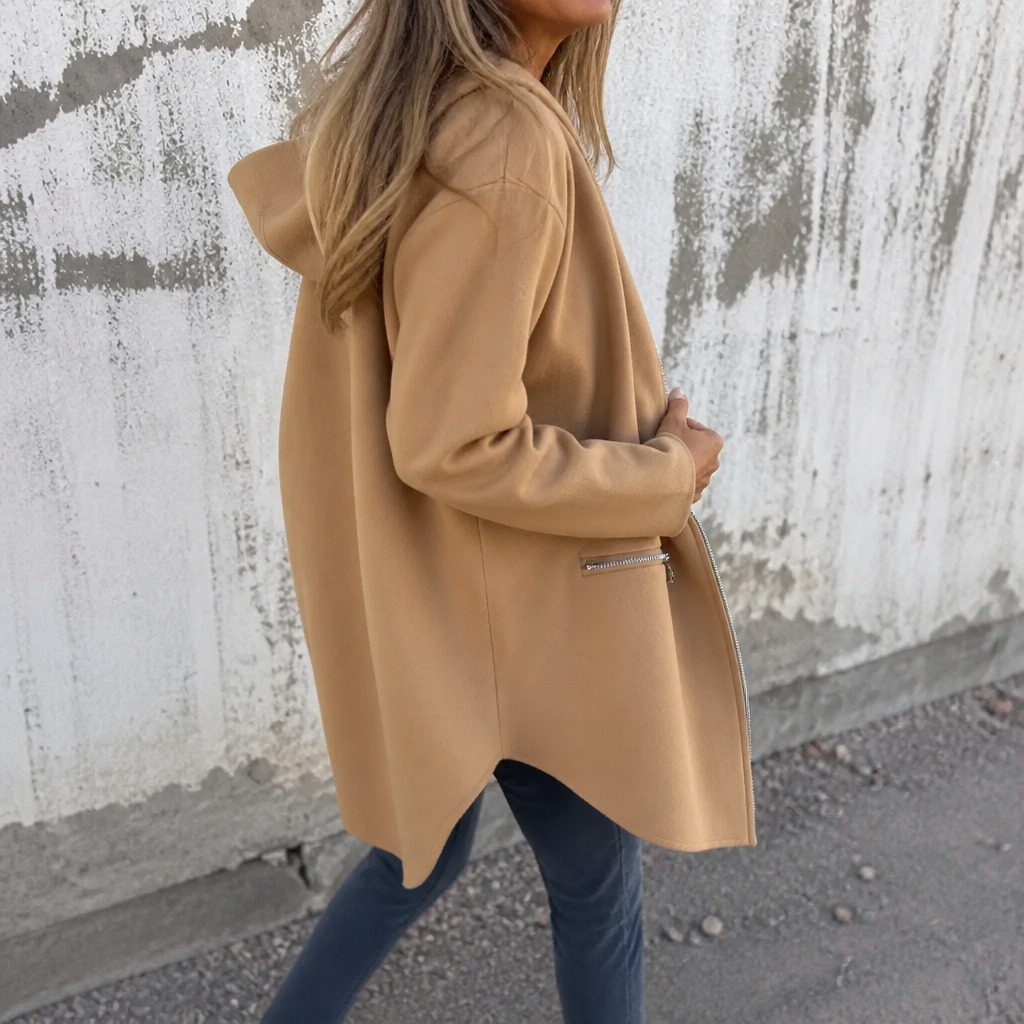 Longline Open-Front Hooded Cardigan - Susan & Anne