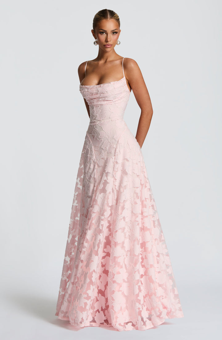 Francisa - Lace Corsage Maxi Dress