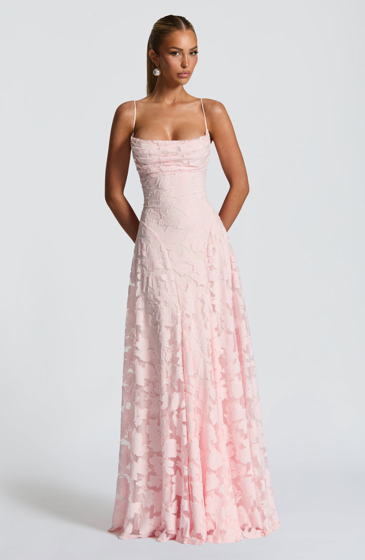 Francisa - Lace Corsage Maxi Dress