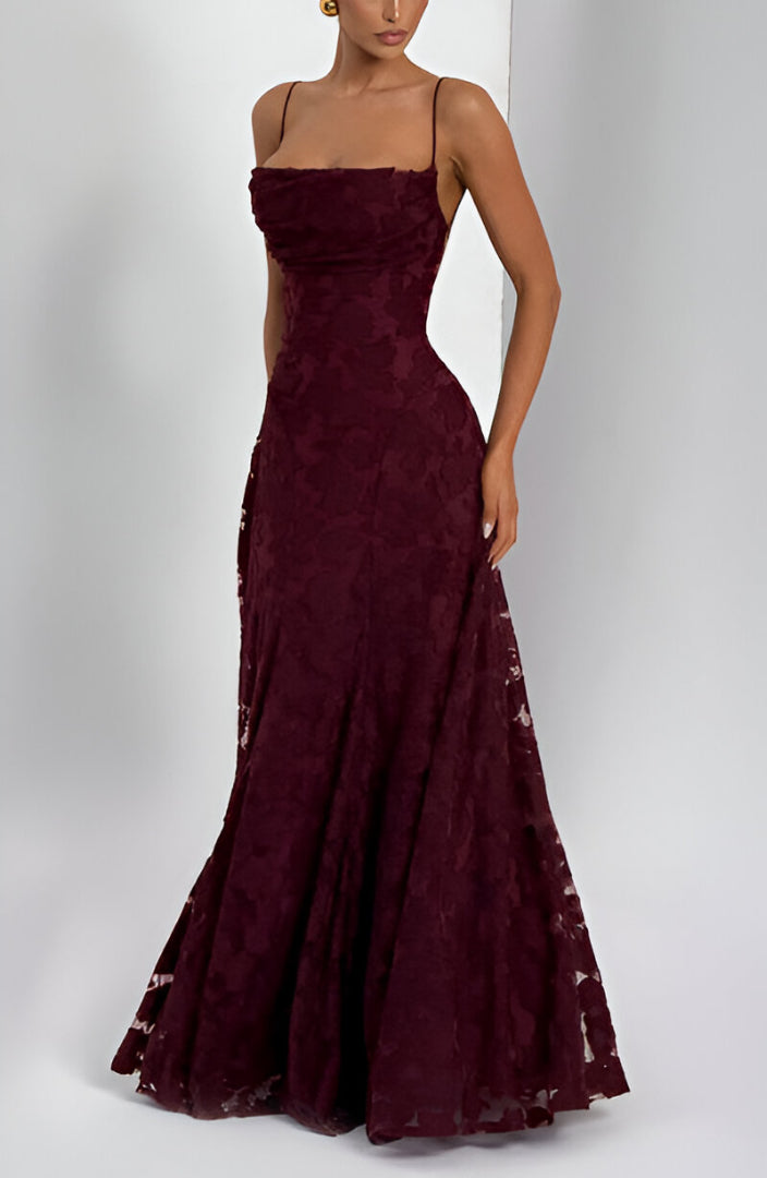 Francisa - Lace Corsage Maxi Dress