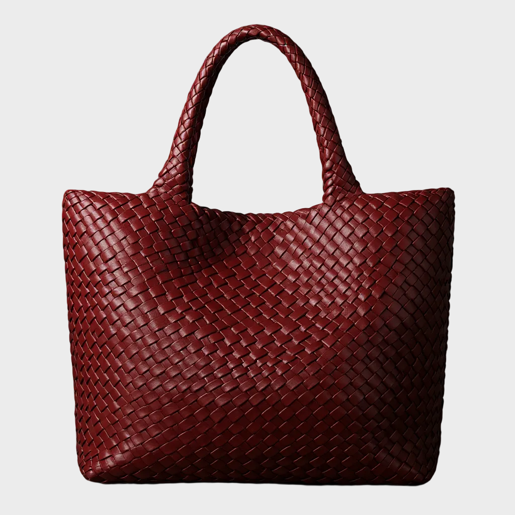 Handwoven Leather Tote