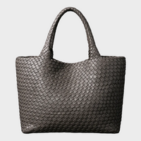 Handwoven Leather Tote