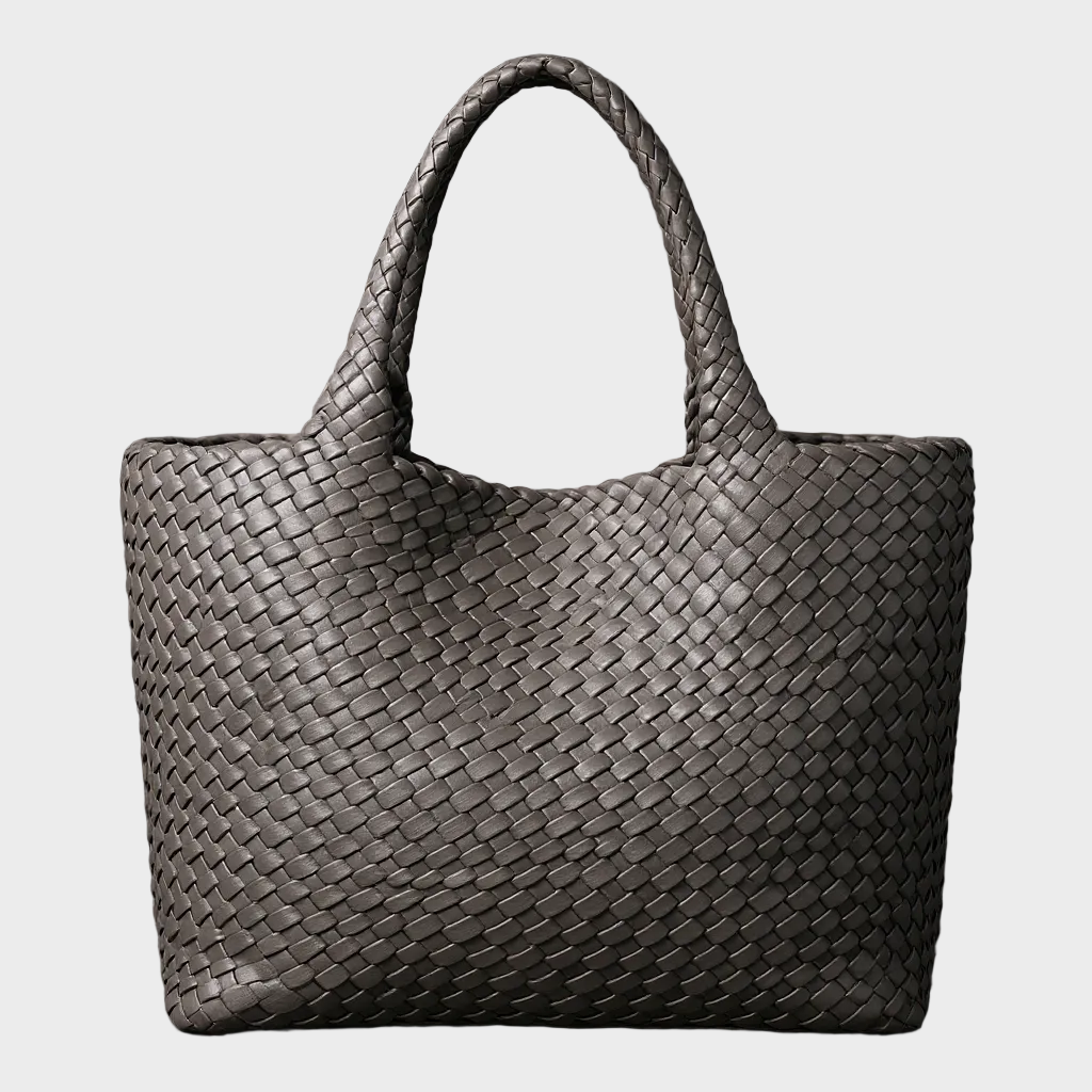 Handwoven Leather Tote