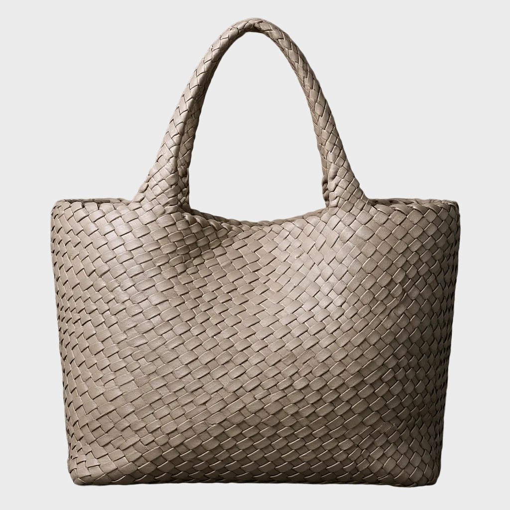 Handwoven Leather Tote