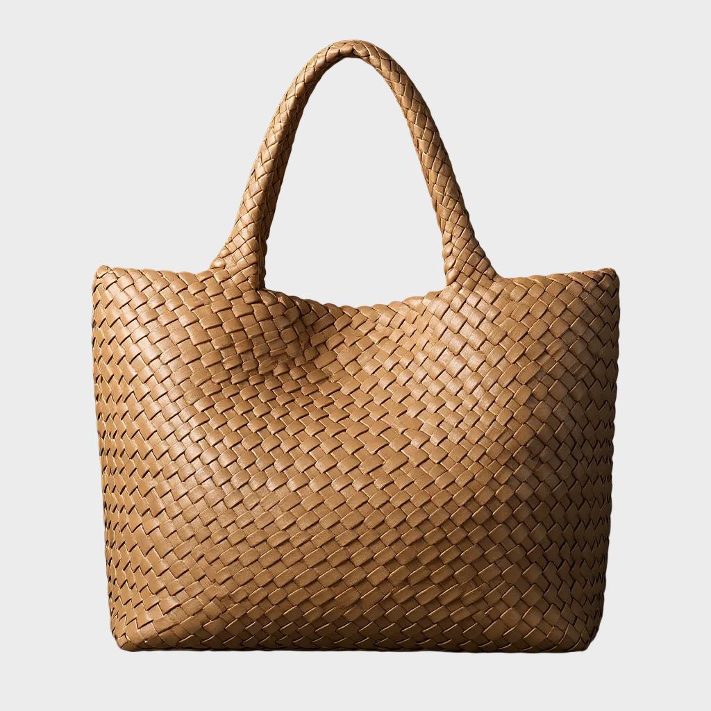 Handwoven Leather Tote