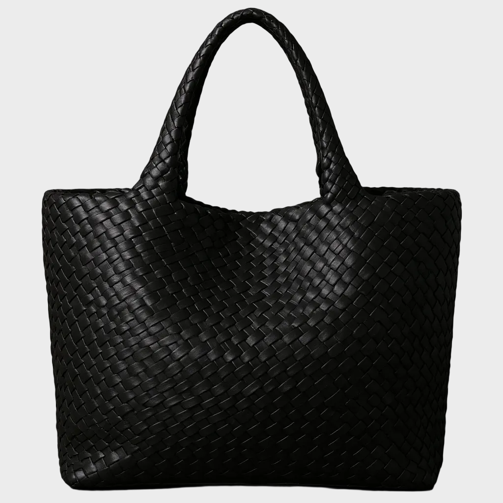 Handwoven Leather Tote